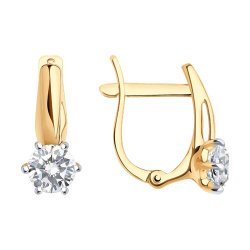 Серьги из золота с фианитами (Арт.0200074)