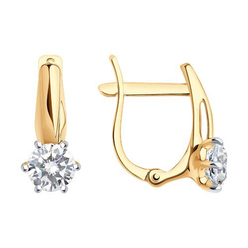 Серьги из золота с фианитами (Арт.0200074)
