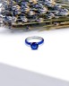 Кольцо серебряное с куб. цирконием и эмалью «Синие крылья» Myjewels (арт.01202283c_kubcirkonii_jemal)
