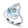 Кольцо Серебряные крылья (Арт.21qsrjk01380-19_topaz_kubcirkonii)