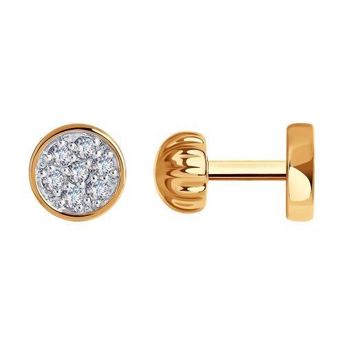 Серьги из золота с фианитами (Арт.028894)
