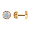 Серьги из золота с фианитами (Арт.028894)