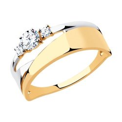 Кольцо из золота с фианитами (Арт.018501)
