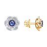 Серьги из золота с бриллиантами и танзанитами (Арт.6024075)