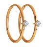 Серьги из золота с фианитами (Арт.029947)