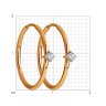 Серьги из золота с фианитами (Арт.029947)