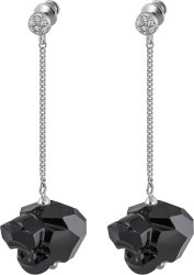 Серьги из серебра с кристаллом swarovski Русские Самоцветы (Арт.swks-b-2-14-108-s)