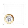 Подвеска из золота с фианитом (Арт.034995)