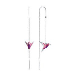 Серьги из серебра с эмалью (Арт.94026027)