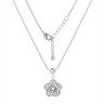 Ожерелье серебро с фианитами «Blossom Shine» Fresh Jewelry (арт.CZ-N05260-X-W-X-X-W)