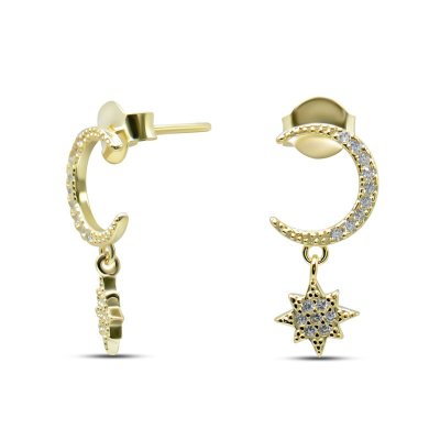 Серьги Серебряные крылья (Арт.022027762gp_kubcirkonii)