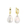 Серьги серебряные с жемчугом «Baroque Shine» Fresh Jewelry (арт.PI-E446-16-X-L-PN-X-X)