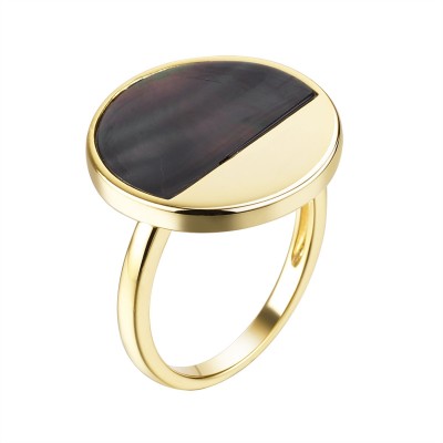 Кольцо с жемчугом Gravity Fresh Jewelry «Лунная орбита» (арт.PI-R03231-X-L-PNB-X-X)