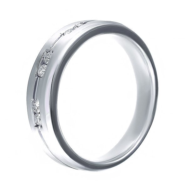 Кольцо из белого золота с бриллиантом (Арт.d266dww4d-m_wg)