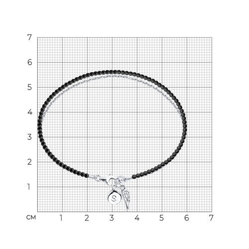 Браслет из серебра со шпинелью (Арт.83050017)