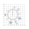 Браслет из серебра с миксом камней (Арт.94-350-00018-1)