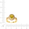 Кольцо из золота с бриллиантом и турмалином (Арт.khae_1003_ko_dn_tur_yg)