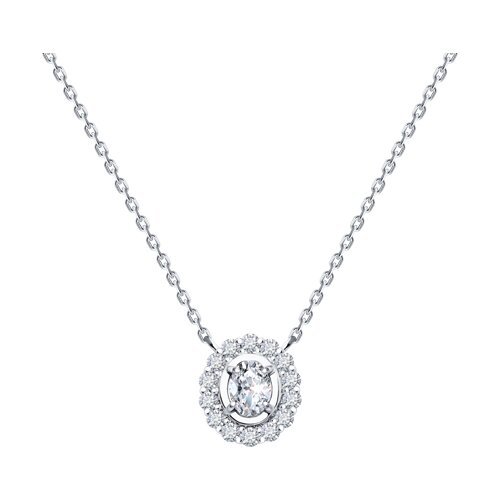 Колье из белого золота с бриллиантами (Арт.9070074)