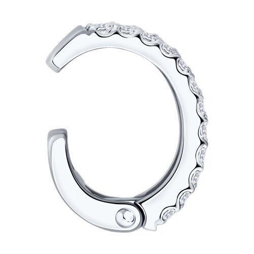 Серьга из белого золота с бриллиантами (Арт.1170030-3)