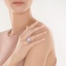 Кольцо из золота с бриллиантом и жемчугом (Арт.r01492pl4rt_wp_pink)