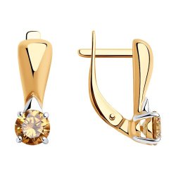 Серьги из серебра с фианитами (Арт.93-120-01548-2)