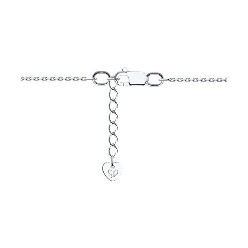 Браслет из белого золота с бриллиантами и изумрудом «Изумрудное созвездие» SOKOLOV (арт.3050043-3)