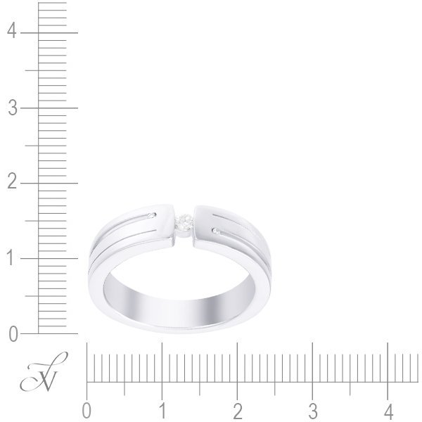 Кольцо из белого золота с бриллиантом (Арт.asxb94g0p-b40000-0_wg)