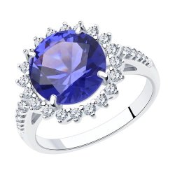Кольцо из серебра с фианитами (Арт.94-110-00805-1)