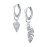 Серьги из серебра с фианитами (Арт.94026435)