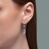 Серьги из серебра с фианитами (Арт.94026435)
