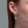 Серьги из серебра с фианитами (Арт.94026435)