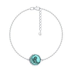Браслет из серебра с эмалью (Арт.94051257)