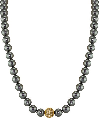 Ожерелье серебро с жемчугом и куб. цирконием Pearl Kiss 31G, Rivoli (арт.91L-GK-31)