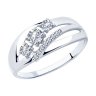 Кольцо из серебра с фианитами (Арт.94012914)