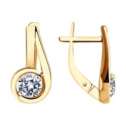 Серьги из золота с фианитами (Арт.0200081)
