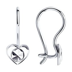 Серьги из серебра с алмазной гранью (Арт.94021811)