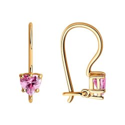 Серьги из золота с фианитами (Арт.020368)