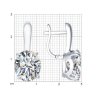 Серьги из серебра с фианитами (Арт.94022275)