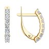 Серьги из золота с фианитами (Арт.027167)