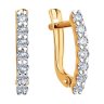 Серьги из золота с фианитами (Арт.027167)