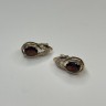 Серьги золотые с гранатом и фианитами «New Colour» Estet (арт.01С3115347-3)