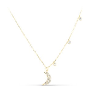 Ожерелье серебряное с кубическим цирконием «Лунные крылья Universe» MyJewels (арт.050072-310gp-184_kubcirkonii)