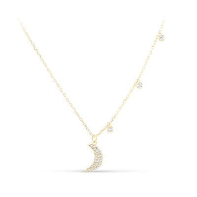 Ожерелье серебряное с кубическим цирконием «Лунные крылья Universe» MyJewels (арт.050072-310gp-184_kubcirkonii)