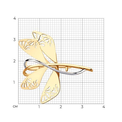 Брошь из золота (Арт.040314)