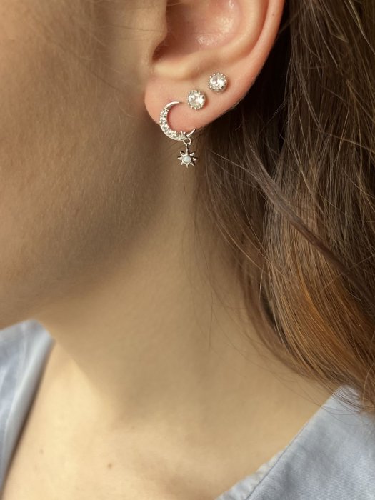 Серьги Серебряные крылья (Арт.022028844a_opalsint_kubcirkonii)