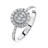 Кольцо с бриллиантами из белого золота «Ice Shine» Estet (арт.01К6214235)