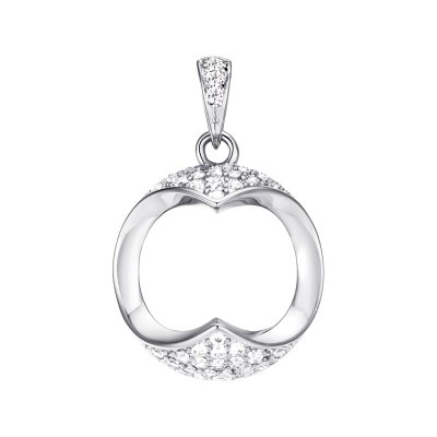 Кулон из серебра с фианитом (Арт.cz-p00615-x-w-x-x-w)
