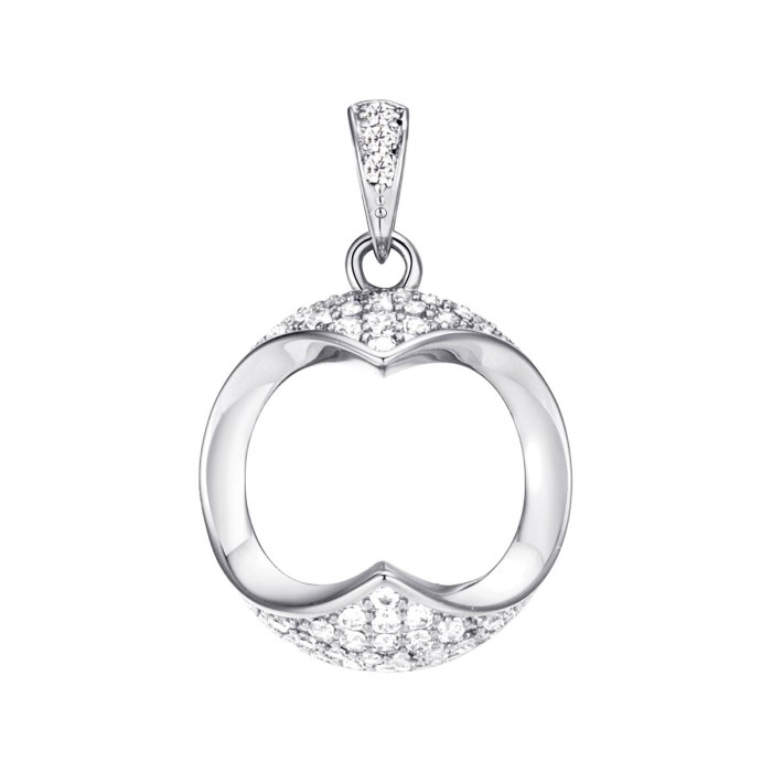 Кулон из серебра с фианитом (Арт.cz-p00615-x-w-x-x-w)
