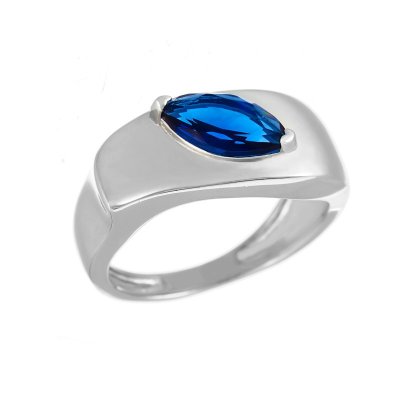 Кольцо из серебра с ситаллом (Арт.cz-r01192-x-w-sap-x-x)