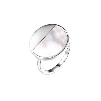 Кольцо с жемчугом «Gravity» из серебра 925 Fresh Jewelry (арт.03231)